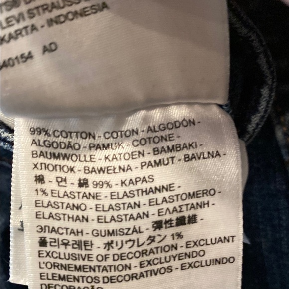 Levi's Blue Mid Rise Skinny Jeans Size 10 - Picture 5 of 6